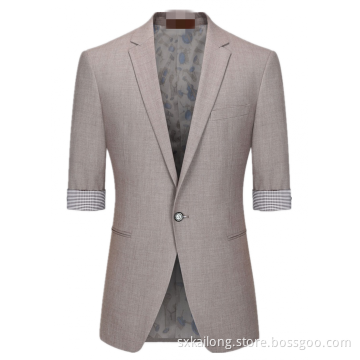 Men's half-sleeves Office Micro Polyester Formal Suits